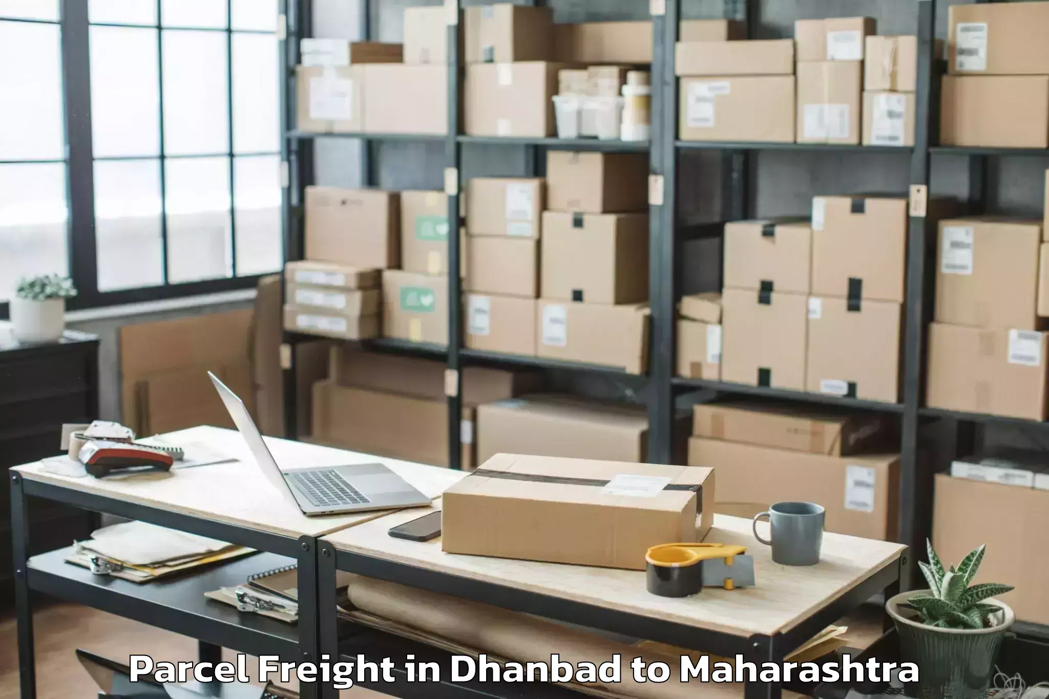 Easy Dhanbad to Chimur Parcel Freight Booking